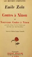 Contes à Ninon et Nouveaux contes à Ninon