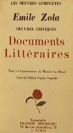 Documents littéraires : études et portraits