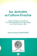 Les  écrivains et l'affaire Dreyfus : actes du colloque [d'Orléans], 29-31 octobre 1981