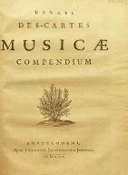Renat Des-Cartes Musicae compendium