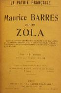 Maurice Barrès contre Zola : discours prononcé par Maurice Barrès le 19 mars 1908 à la Chambre des députés