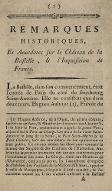 Remarques historiques, et Anecdotes sur le Château de la Bastille, et l'Inquisition de France