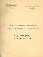 Etudes [4] de pollution atmosphérique dans le département de la Seine en 1966
