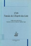 1748, l'année de "L'Esprit des lois"