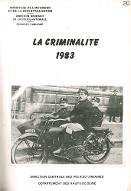 La  criminalité dans les Hauts-de-Seine en 1983 : constatée par les polices urbaines