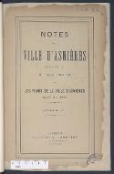 Notes sur la ville d'Asnières… avec les plans de la ville d'Asnières de 1812 et 1890 : septembre 1890