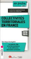 Collectivité territoriales en france : 2018-2019. au coeur de la nouvelle architecture territoriale de la République
