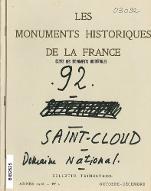 Le  domaine national de Saint-Cloud