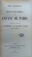 Souvenirs d'un enfant de Paris. 3, La vie moderne, le Voltaire, le nom : 1879-1884