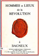 Hommes et lieux de la révolution à Bagneux