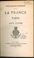 La  France et Paris : études historiques et municipales