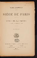 Siège de Paris : Châtillon, Chevilly, La Malmaison (7 août-27 octobre 1870)