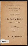 La  Manufacture nationale de Sèvres et la porcelaine nouvelle : conférence faite le 28 octobre 1884 au Palais de l'industrie
