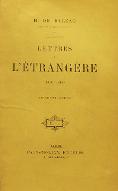 Lettres à l'étrangère. 1, 1833-1842