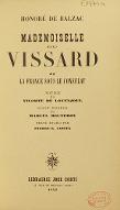Mademoiselle du Vissard ou La France sous le Consulat