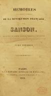 Mémoires pour servir à l'histoire de la Révolution française
