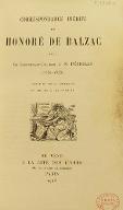 Correspondance inédite de Honoré de Balzac avec le Lieutenant-Colonel L.-N.  Périolas : 1832-1845. Les cahiers balzaciens