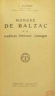 Honoré de Balzac et la tradition littéraire classique