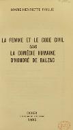 La  femme et le code civil dans "La comédie humaine" d'Honoré de Balzac