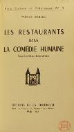 Les  restaurants dans "La comédie humaine"